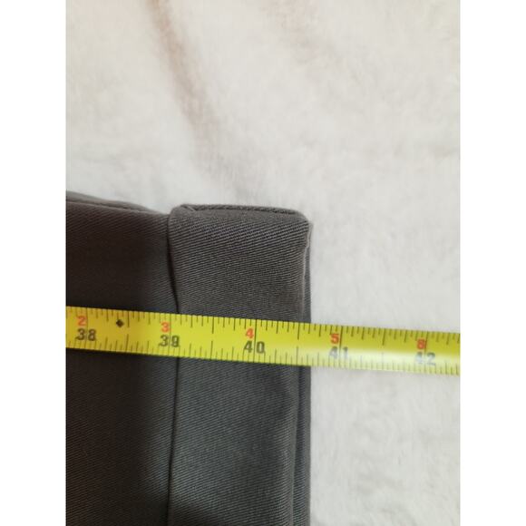 Lands End Pants Mens 42 X 28 Gray Pleated Chino Khaki - Picture 8 of 11